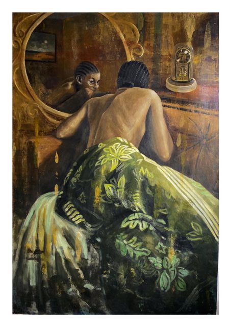 Solitude II by Osimeh Godstand Ederibhalo — Oil on Canvas
