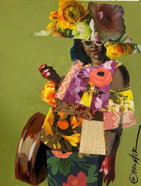 Bag Lady by Charly Palmer — Acrylic on paper
