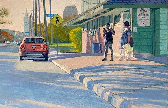 No Loitering by David Buttram — Oil on canvas