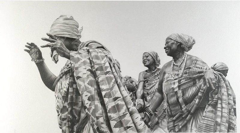 Queen Mother's Dance by Michael Gibson — Pencil