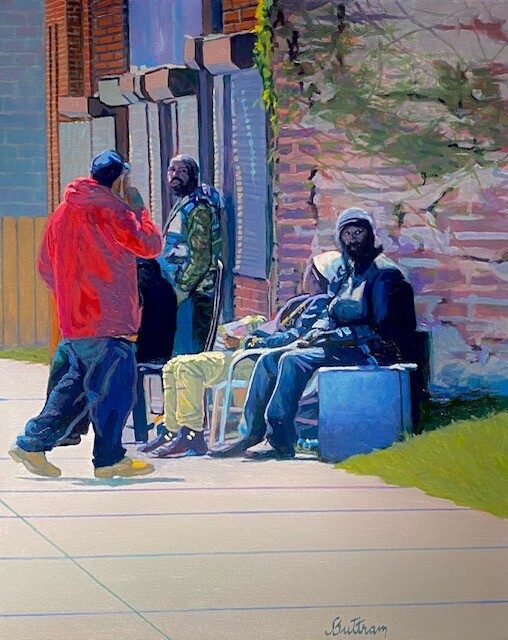 Corner Store by David Buttram — Oil on canvas
