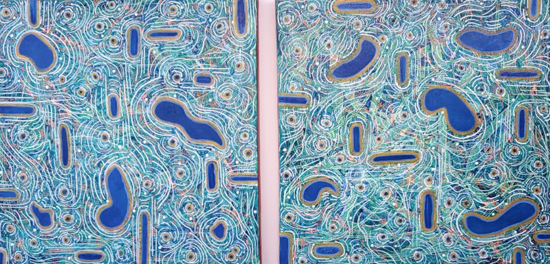 Yottabytes by Vincent Keele — Acrylic, texture, gloss varnish