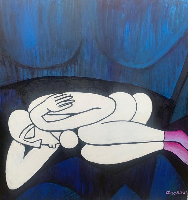 So Cold by Olisa Nwadiogbu — Acrylic on canvas
