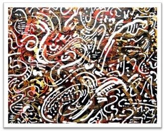 Rusty Brown by Vincent Keele — Acrylic, texture, gloss varnish
