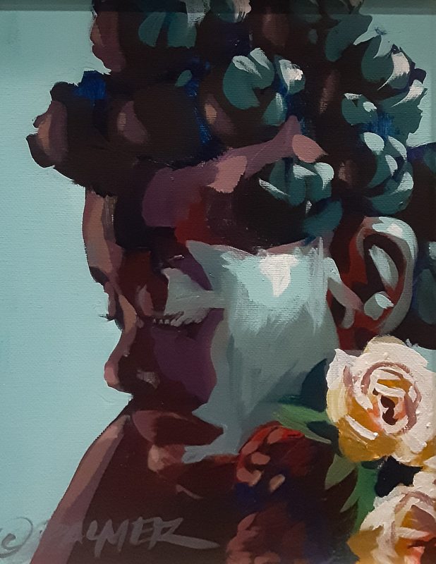 Dual Roses by Charly Palmer — Acrylic on Canvas