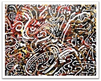 Rusty Brown by Vincent Keele — Acrylic, texture, gloss varnish