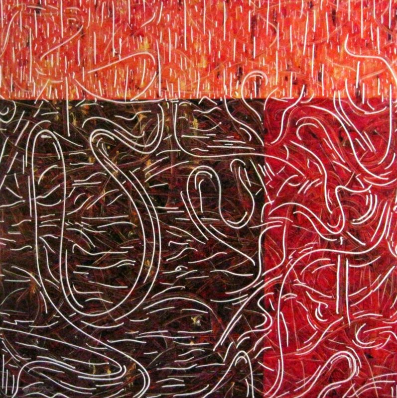 Orange Rising by Vincent Keele — Acrylic on canvas