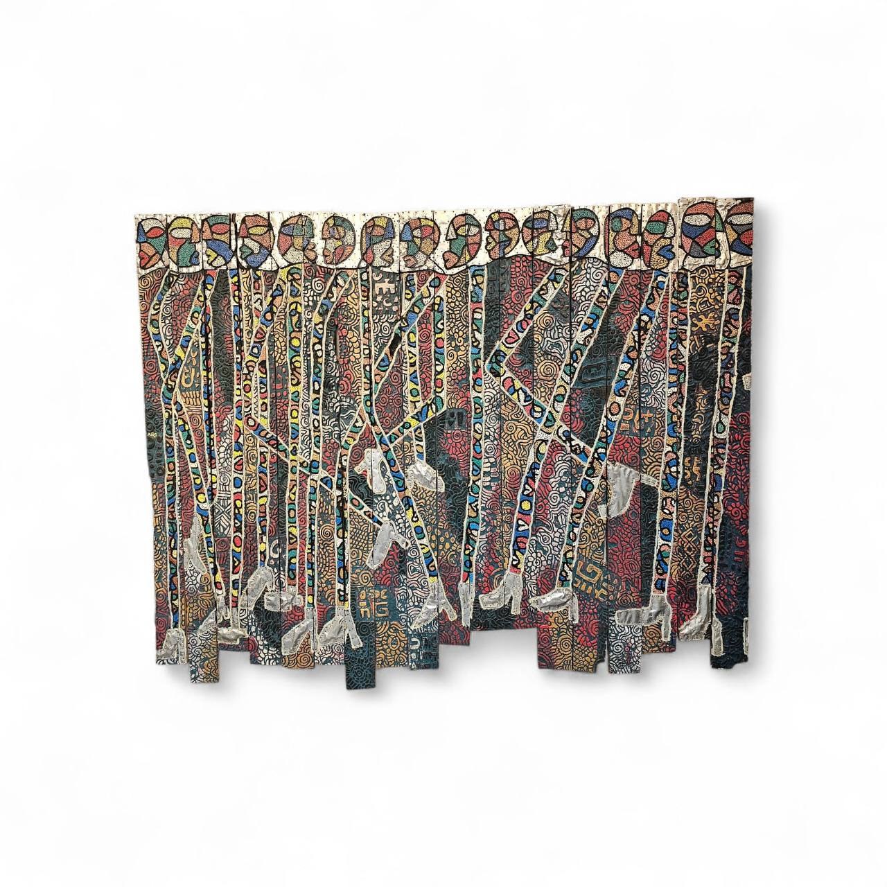 We Stand as One by Samuel Alfa — Mixed Media on Wood