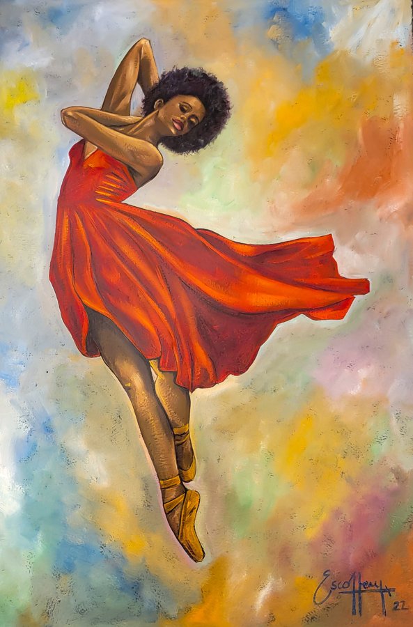 I Can Fly #4 by Michael Escoffery — Oil on Paper