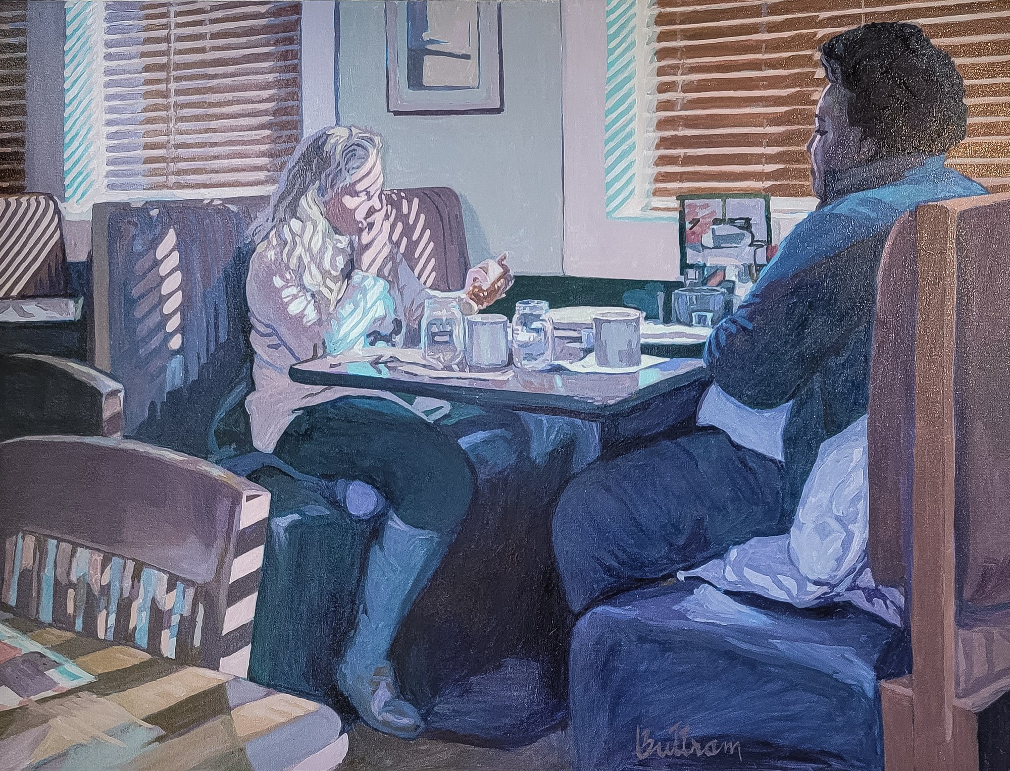 The Restaurant by David Buttram — Oil on canvas